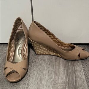 Dexflex Comfort Beige Wedge Shoes
